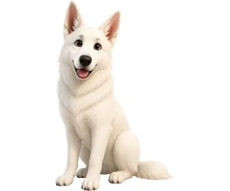 White Swiss Shepherd Dog on Wefido